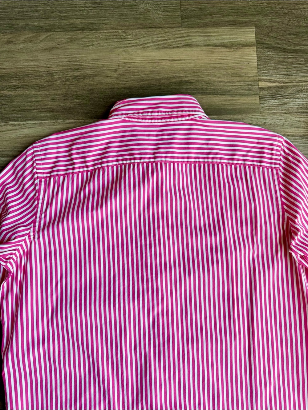 Preppy Lauren Ralph Lauren Pink Stripe Cotton LRL embroidery Button Down Shirt - Picture 11 of 13